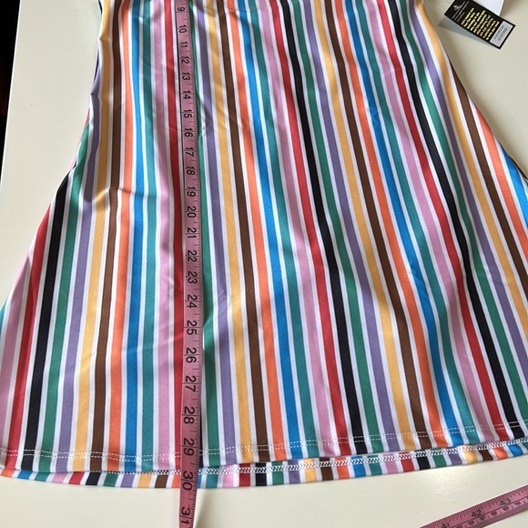 NWT Onzie Active Dress Multi Color Stripes Built in Shorts Size S/M - Picture 8 of 12